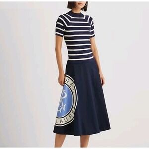 Ralph Lauren Navy A-Line Skirt